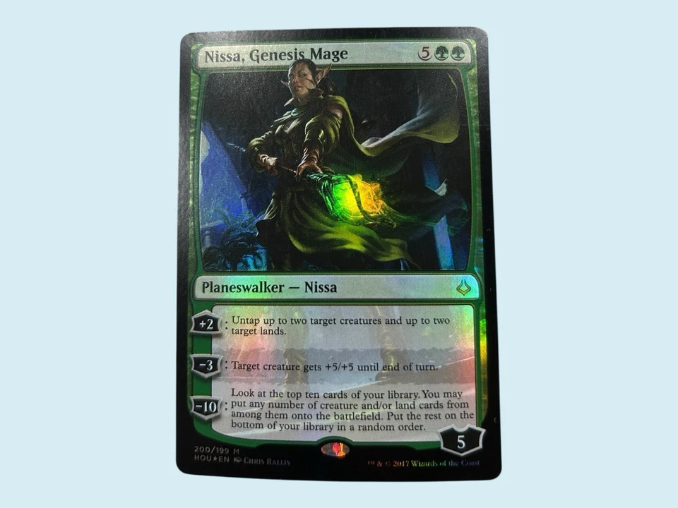 Nissa, Genesis Mage Foil, Hour of Devastation, NM, Magic the Gathering MTG - Image 1 of 1