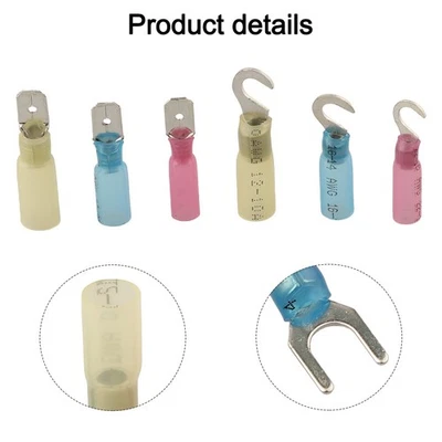 200pcs Heat Shrink Wire Connectors Waterproof Crimp Connector Assortment - Image 1 of 4