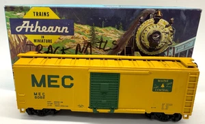 Athearn 1460-2 Scala HO Maine Central 40' Pino Treno Box Auto Assemblato - Foto 1 di 9