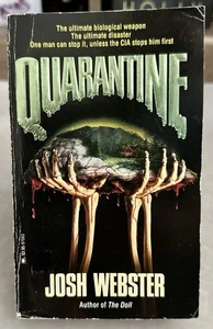 Quarantine by Josh Webster -Vintage/RARE 80s Horror Paperback 1st Print - Picture 1 of 8
