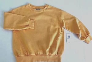 Old Navy Toddler Girls Crew-Neck Sweatshirt Mango Sorbet Size 3T NWT - Picture 1 of 5