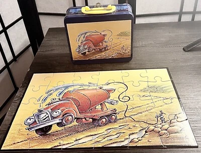 Fiambrera y rompecabezas de metal Goodnight Goodnight sitio de construcción para niños pequeños Foto 1 de 4