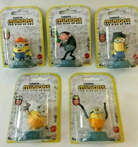 NEW Minions Rise Of Gru Lot of 5 Mattel Figurines  - Picture 1 of 6