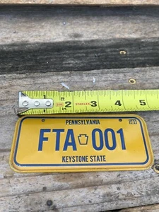 1981 Pennsylvania Bicycle License Plate-Old School BMX Schwinn Stingray Mongoose - Picture 1 of 2