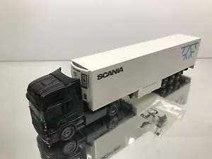 TEKNO HOLLAND SCANIA 164L 480 V8 TRUCK + REEFER TRAILER -1:50- GOOD - V84 - Imagen 1 de 10
