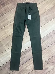 Jeans donna Angry Rabbit by Anthropologie verde militare gamba dritta taglia 3/26 - Foto 1 di 6