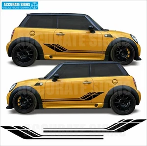 Stickers for Mini side Stripes Decals Vinyl Graphics R56 R50 - Picture 1 of 3