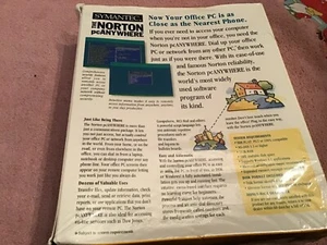 Vintage Software Symantec The Norton PC Anywhere V5 for DOS Sealed - Picture 1 of 3