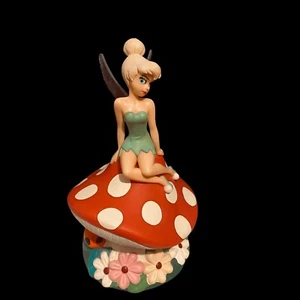 Disney Tinkerbell auf Fliegenpilz Spardose groß Sparschwein Sammlerstück Stopper - Bild 1 von 24