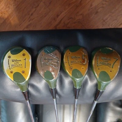 WILSON LADY REFLEX WOODS #1, 3,5 & 7 DYNAPOWER L FLEX EJE DE METAL, DIESTRO USADO  Foto 1 de 4