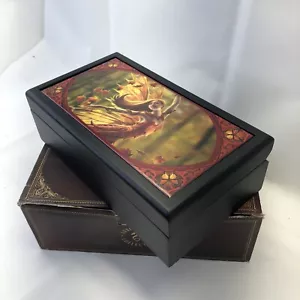 Anne Stoke Collection Autumn Fairy Tile Wood Box Fairy ACK Nemesis Now - Picture 1 of 6