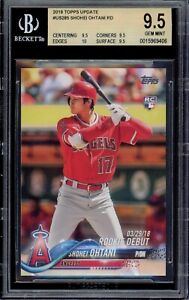 2018 Topps Update ~ Shohei Ohtani ~ RC #US285 ~ BGS 9.5 TG+ ~ Los Angeles Angels