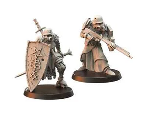 Wardens (2 Modelle) | Candles of Heresy | Trench Crusade Corpse Guard Proxy - Picture 1 of 3