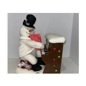 Hallmark Piano Player Snowman Jingle Pals Singing Light Movement Plüsch 2005 NEU - Bild 1 von 7