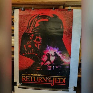 Vintage RETURN OF THE JEDI Star Wars Darth Vader 1983 Movie POSTER 1983 22x34 - Picture 1 of 12