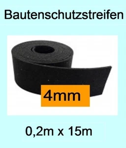 6 Rollen, 4mm, Bautenschutz-Streifen, 20cm x 15m, Terrassen Abdichtung bau.con - Bild 1 von 5