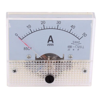 AC 0-50A clase 2,5 metro amperio amperímetro analógico Vertical metlex 85LC1-AV - Imagen 1 de 2