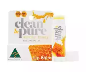 CLEAN & PURE MANUKA HONEY LIP BALM 4.7g - 100% Natural Beeswax AUSTRALIAN MADE - Picture 1 of 7