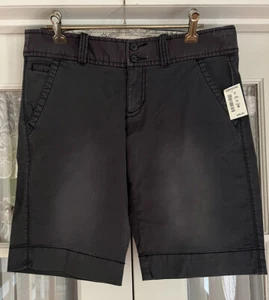Aeropostale Cotton Bermuda Shorts Sz 7/8 Blue Gray Flat Front - Picture 1 of 4