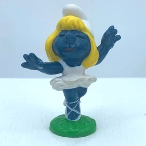 Smurfs 20098 Ballerina Smurfette Dancing Smurf Vtg Schleich Peyo Dancer Figurine - Picture 1 of 5