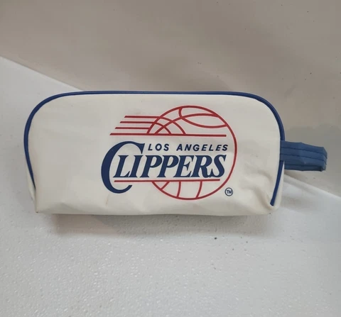 Vintage NBA LOS ANGELES CLIPPERS Schick Razors & Blades Toiletries Travel Bag Cover