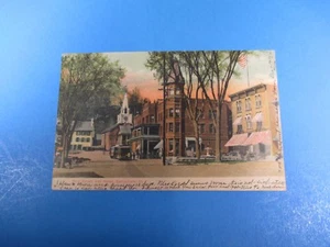 Tarjeta postal 1907 Main Street and Hotel Springfield Vermont PC43 - Imagen 1 de 2
