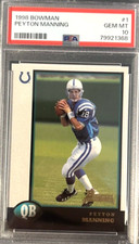 1998 Bowman Peyton Manning RC, PSA 10 GEM MINT, Indianapolis Colts
