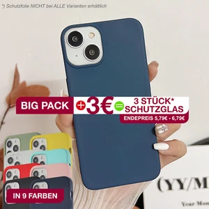 Hülle Case Cover Slim für iPhone 13 12 11 8 SE XS XR Pro mini Max Display Schutz - Bild 1 von 41