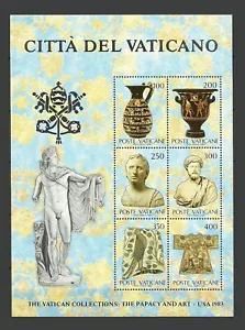 Vatican Stamps 1983 Art Exhibition - MiniSheet - MNH - Picture 1 of 1