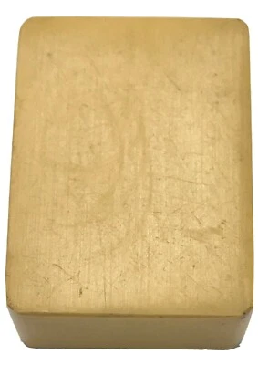 **BLANK** Cream Yellow Bakelite Mahjong Mah Jong Tile - Image 1 of 4