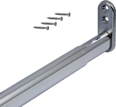 Asta Appendiabiti Cromata Telescopica Estensibile Oval 400-1100 - Immagine 1 di 4