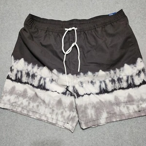 New Huk Men’s Pursuit Salt Dye Volley Swim Shorts XL Gray Trunks 5.5" $40 NWT - Picture 1 of 11