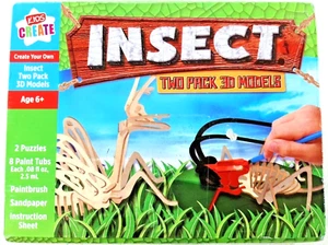 Insect Two Pack 3D Models with Paint by Kids Create - Picture 1 of 3