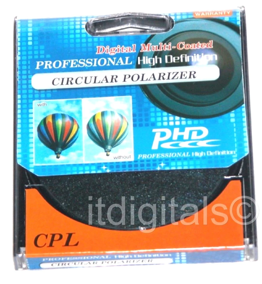 86mm CPL Circular Polarizer Polarizing Lens Filter C-PL Multi-Coated Optical  - Image 1 of 2