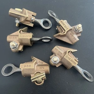 Lot of 5 New Bronze Hot Line Tap Clamp 8-2/0, HPS - Picture 1 of 1