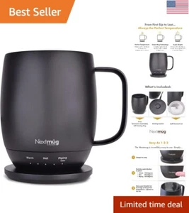 Schicker 14 Unzen selbstheizender Kaffeebecher - langlebige Batterie, LED-Anzeige, automatische Abschaltung - Bild 1 von 10