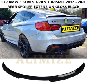PARA BMW SERIE 3 F34 GT GRAN TURISMO 2012-2020 ALERÓN TRASERO LABIO NEGRO BRILLANTE - Imagen 1 de 10