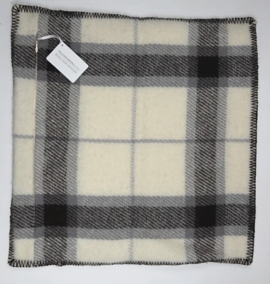 NEW WILLIAMS SONOMA 18x18 Pillow Cover Italian Lambswool Cream Grey MONDAVI $110 - Image 1 of 4