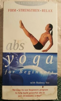 Abs Yoga for Beginners VHS Tape w Rodney Yee  Living Yoga - Image 1 of 3