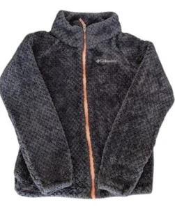 Columbia Girls Full Zip Fleece Jacket Black - Picture 1 of 2