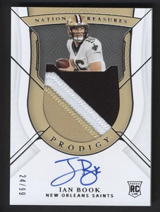 Parche de camiseta de novato National Treasures IAN BOOK 2021 automático/99 New Orleans Saints - Imagen 1 de 2