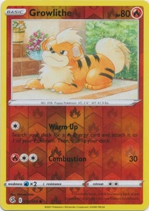 Growlithe 032/264 Reverse Holo Fusion Strike Pokemon Card NM - Imagen 1 de 1