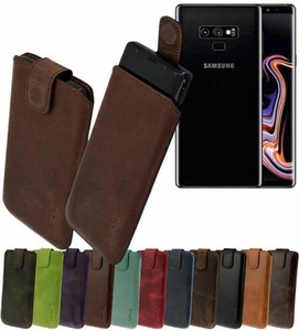 Suncase Custodia In Pelle Per Samsung Galaxy Note 8 - Foto 1 di 10