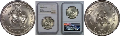 1938 New Rochelle Commemorative Half Dollar   NGC MS-65 - Image 1 of 3