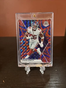 2020 Panini Mosaic #150 Saquon Barkley Prizm Reactive Blue - Picture 1 of 2