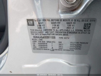 Alternator Fits 12-15 CAPTIVA SPORT 4455991 - Image 1 of 4