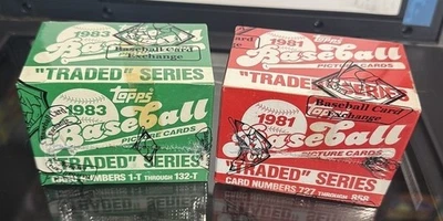 (2) Sets 1981 & 1983 Topps Traded Baseball Set BBCE FASC From a Sealed Case - Image 1 of 2