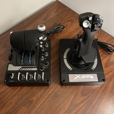 Logitech X56 Advanced H.o.t.a.s. RGB Throttle and Stick Simulation Controller - Image 1 of 4