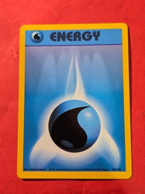1999 Pokemon Base Unlimited #102 Water Energy, C, NF/H, cds7 - Image 1 of 3