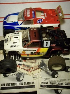vtg. team associated rc10gt black tub nitro stadium truck roller - Picture 1 of 11